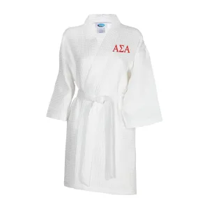 Alpha Sigma Alpha Waffle Weave Robe