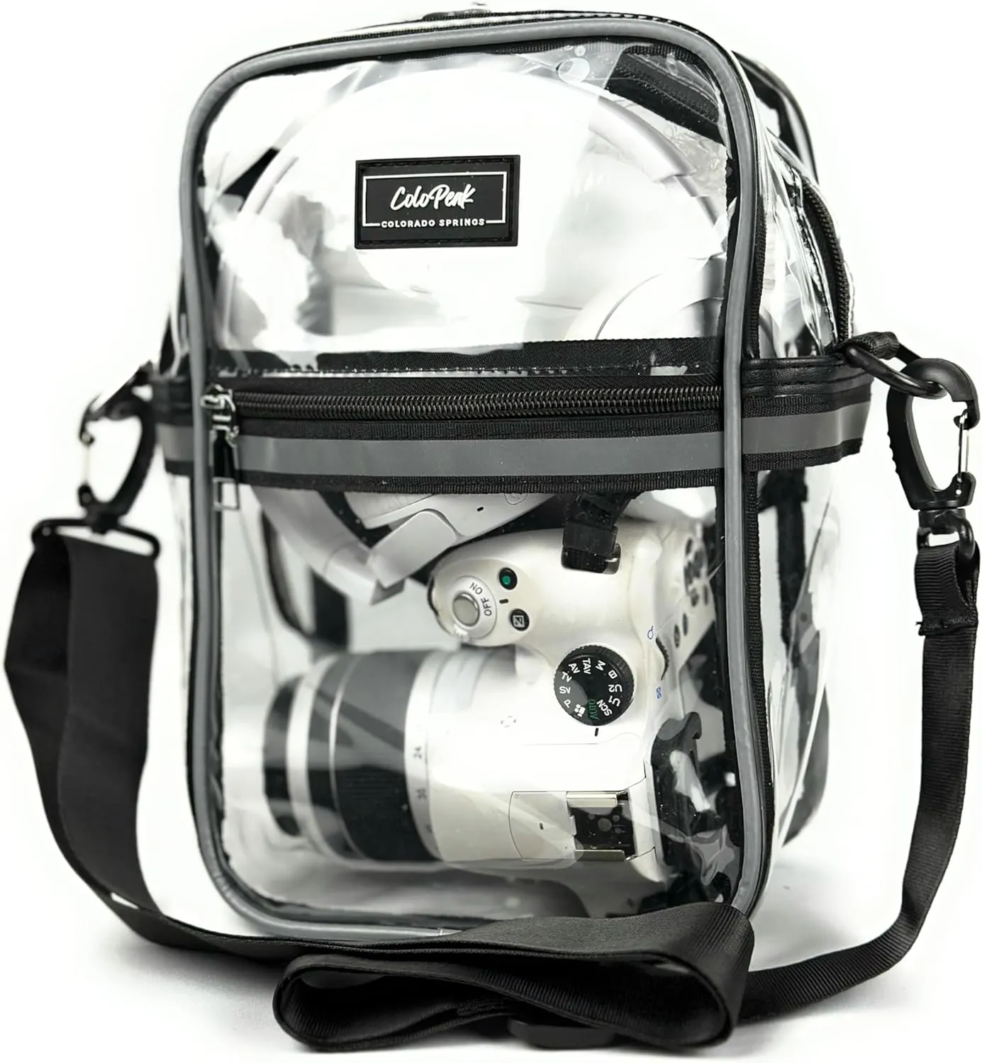 Amazonian 1.0 Clear Bag for Women and Men, Plastic Crossbody Bag, Stadium Approved Purse, Transparent bag