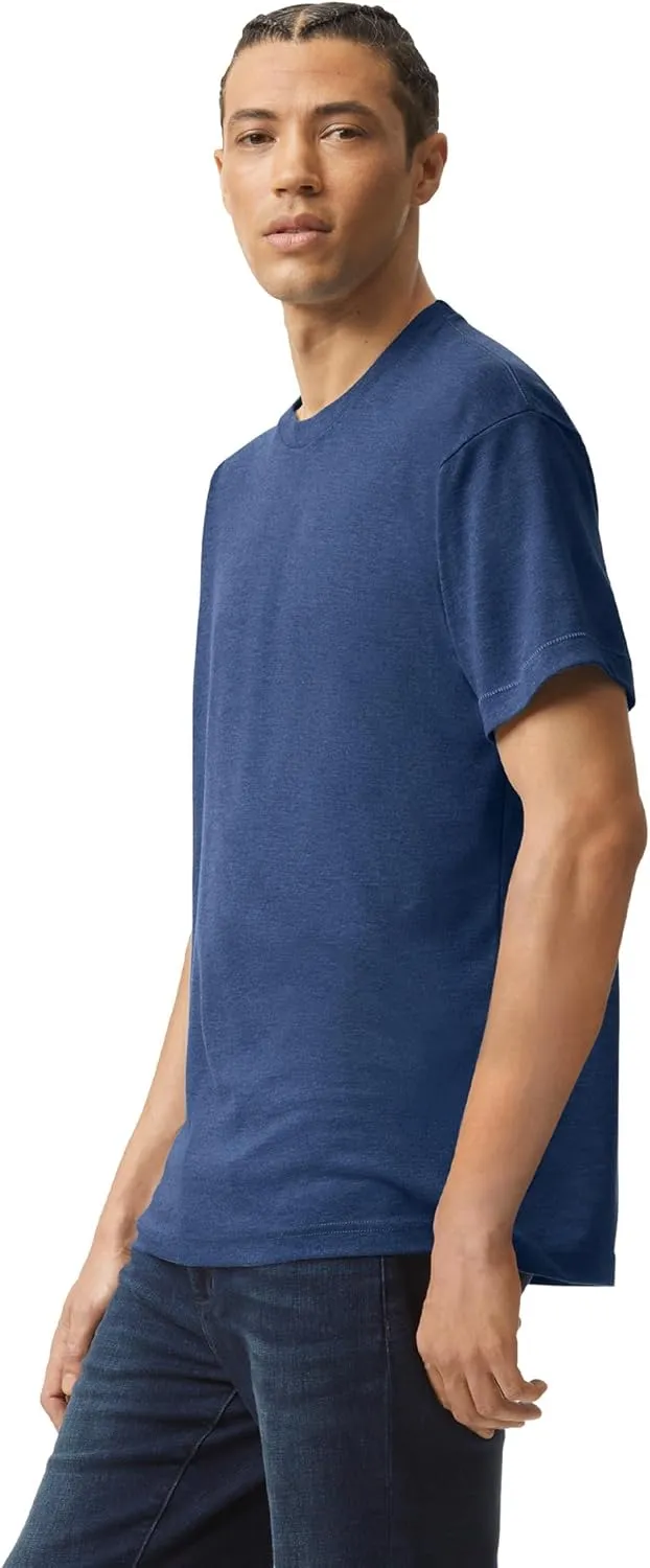 American Apparel Unisex Adult Tri-Blend Crewneck Short Sleeve Track T-Shirt (2 Pack)