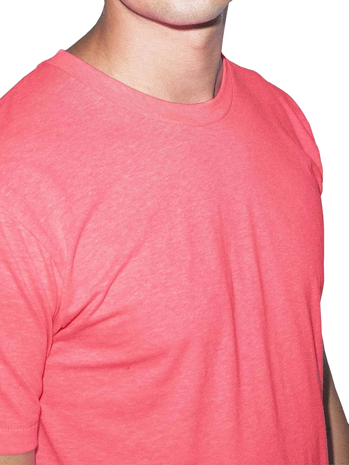 American Apparel Unisex Adult Tri-Blend Crewneck Short Sleeve Track T-Shirt (2 Pack)