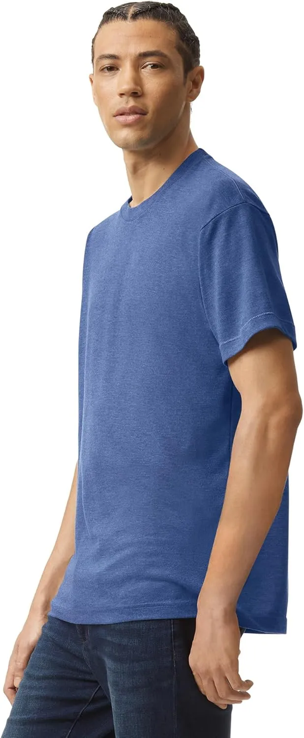 American Apparel Unisex Adult Tri-Blend Crewneck Short Sleeve Track T-Shirt (2 Pack)