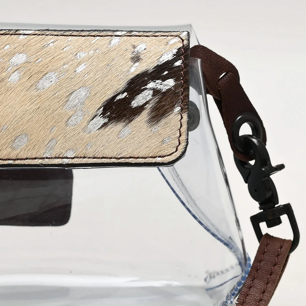 American Darling ADBGZ303 Clear Bag Hair On Genuine Leather Women Bag Western Handbag Purse
