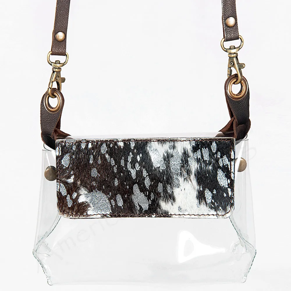 American Darling ADBGZ303 Clear Bag Hair On Genuine Leather Women Bag Western Handbag Purse