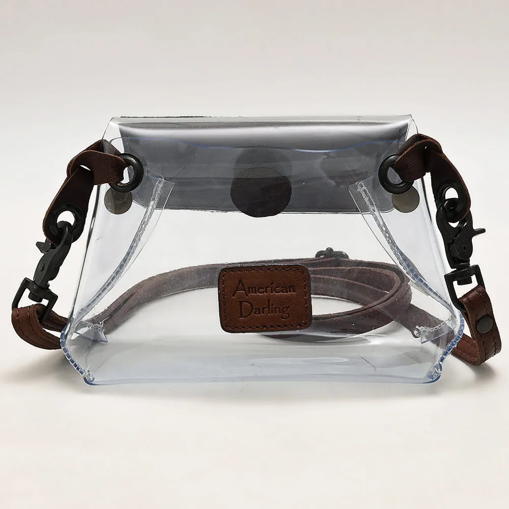 American Darling ADBGZ303 Clear Bag Hair On Genuine Leather Women Bag Western Handbag Purse