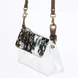 American Darling ADBGZ303 Clear Bag Hair On Genuine Leather Women Bag Western Handbag Purse