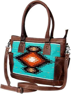 American Darling Tote Saddle Blanket Genuine Leather Women Bag Western Handbag Purse