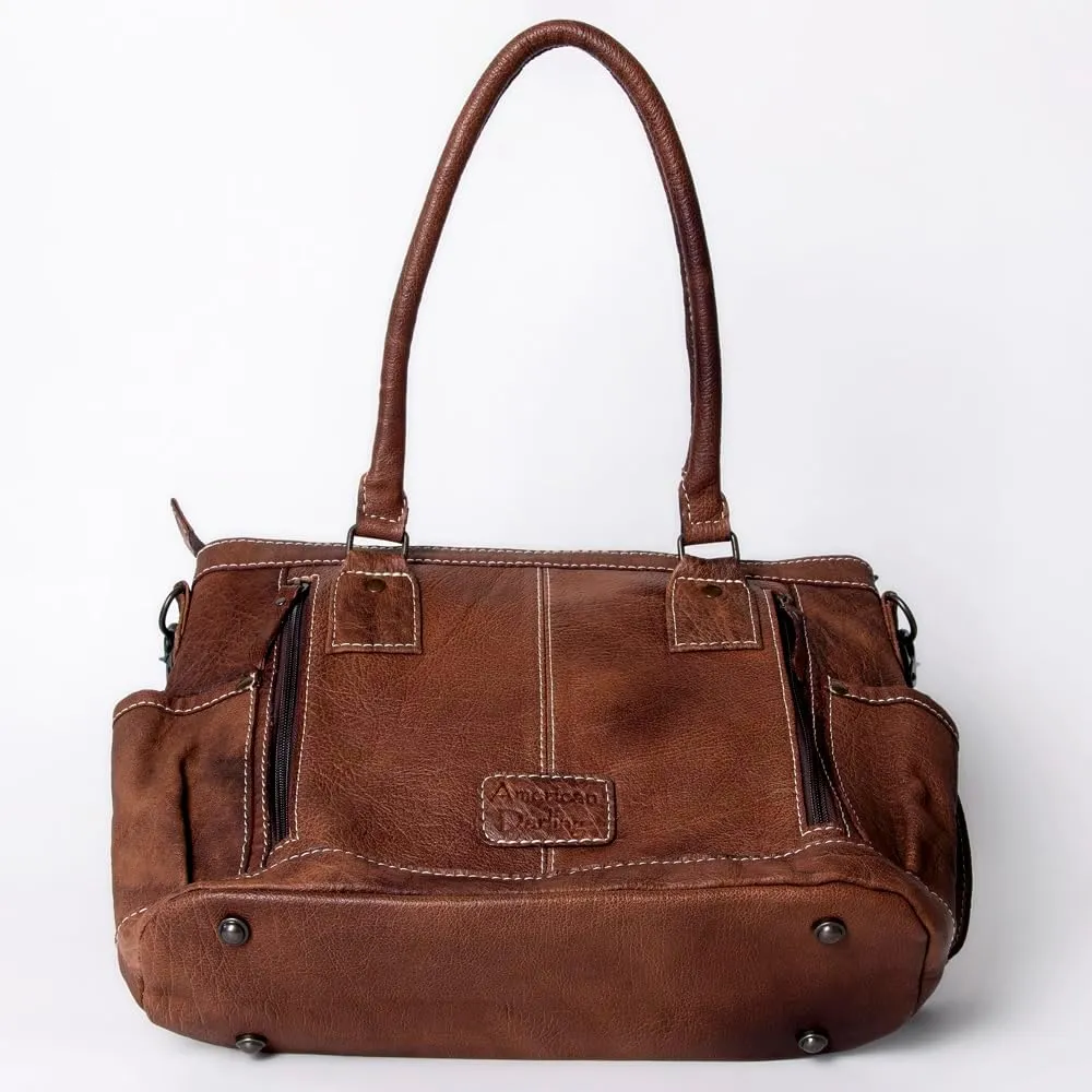 American Darling Tote Saddle Blanket Genuine Leather Women Bag Western Handbag Purse