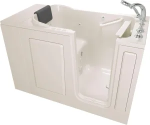 American Standard 2848.109.CRL Gelcoat Whirlpool and Air Spa 28"x48" Right Side Door Walk-In Bathtub in Linen