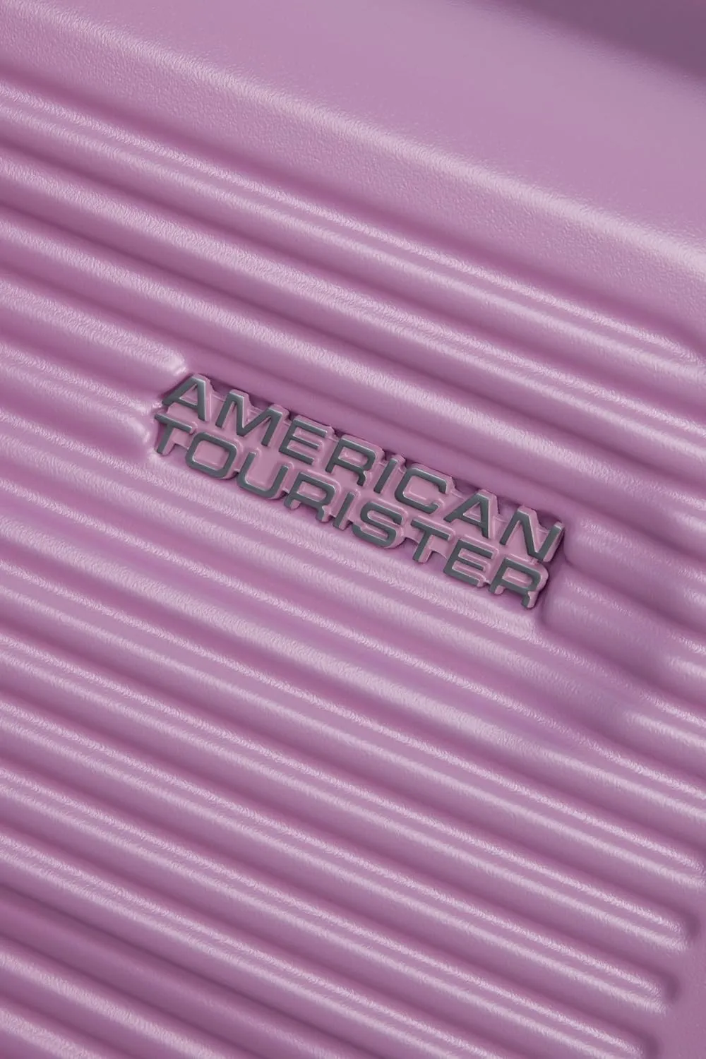 American Tourister Astrobeam Spinner M, Expandable Suitcase, 67 cm, 69/80 L, Pastel Lavender, Metallic Look, 4 Spinner Wheels, TSA Combination Lock