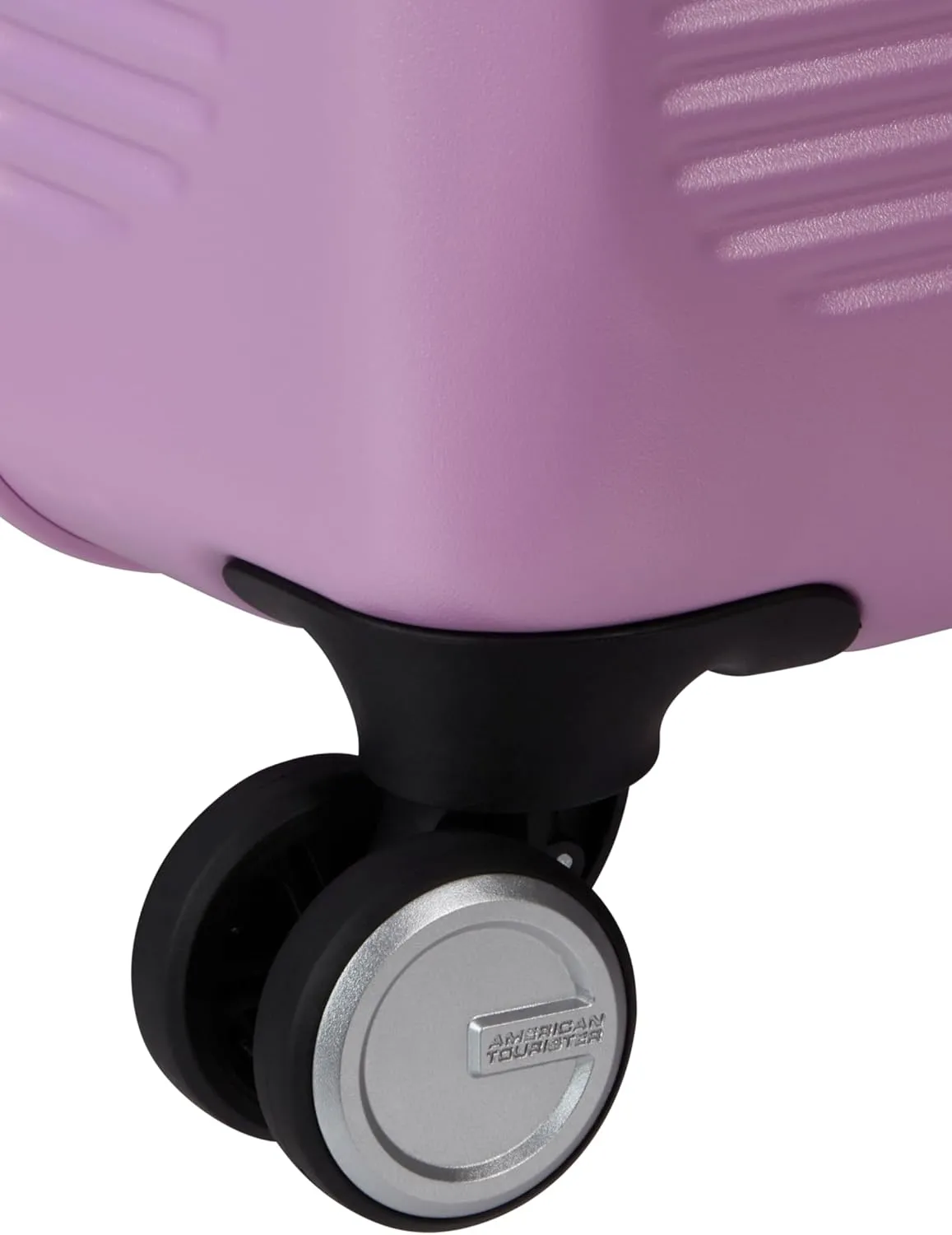 American Tourister Astrobeam Spinner M, Expandable Suitcase, 67 cm, 69/80 L, Pastel Lavender, Metallic Look, 4 Spinner Wheels, TSA Combination Lock