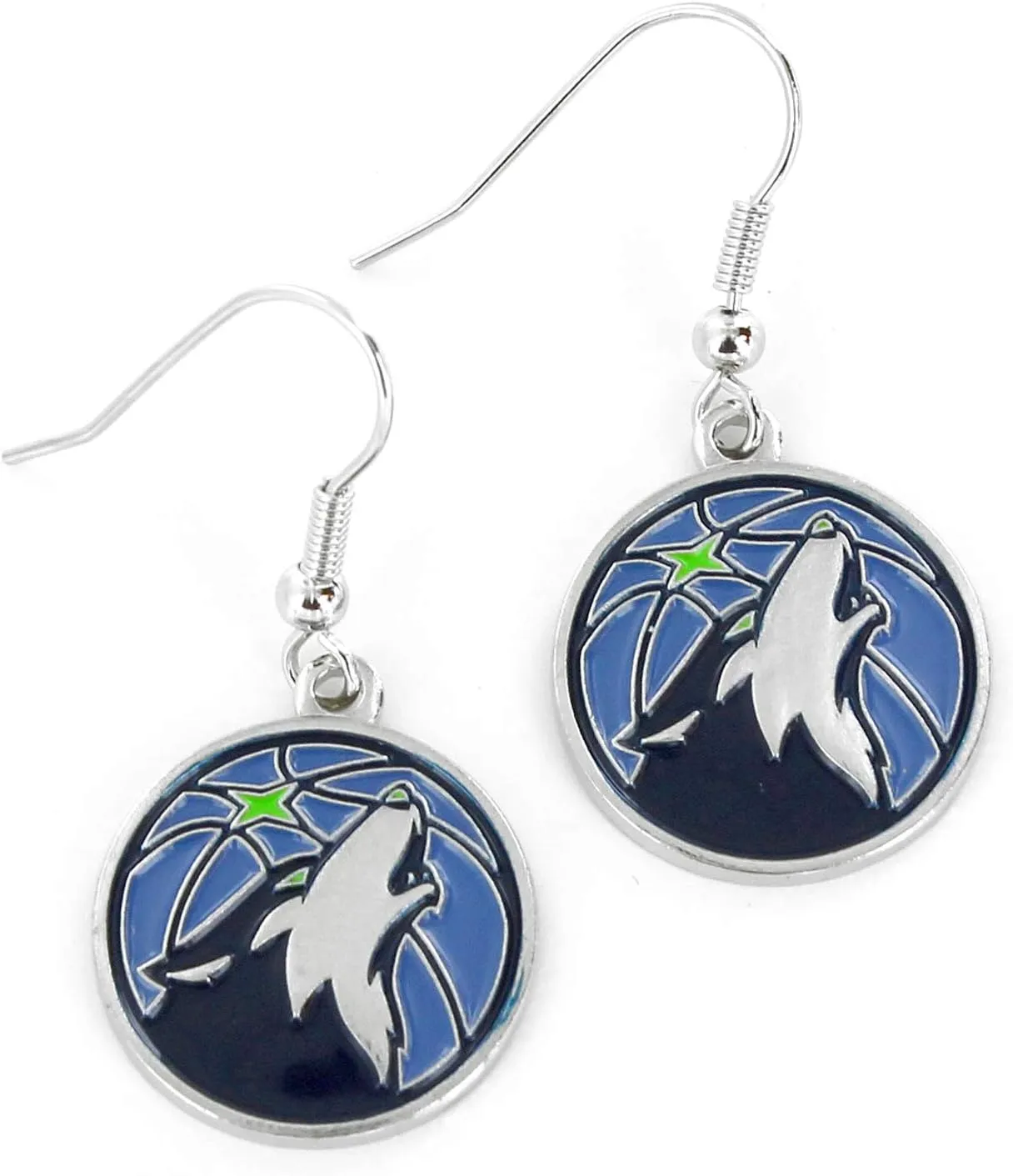aminco NBA womens NBA Logo Dangler Earrings