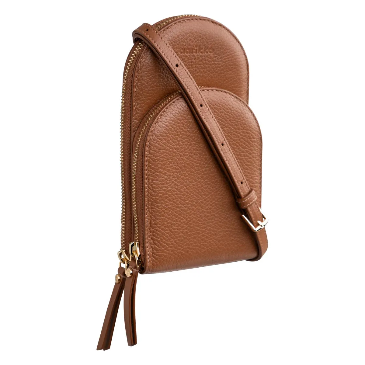 Anis phone bag, cognac