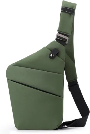 Anti Theft Crossbody Bags for Women, 2025 New Anti-Theft Travel Bag, Shoulder Bag Anti-theft Design for Travel, Sport (Army Green - Right Shoulder)
