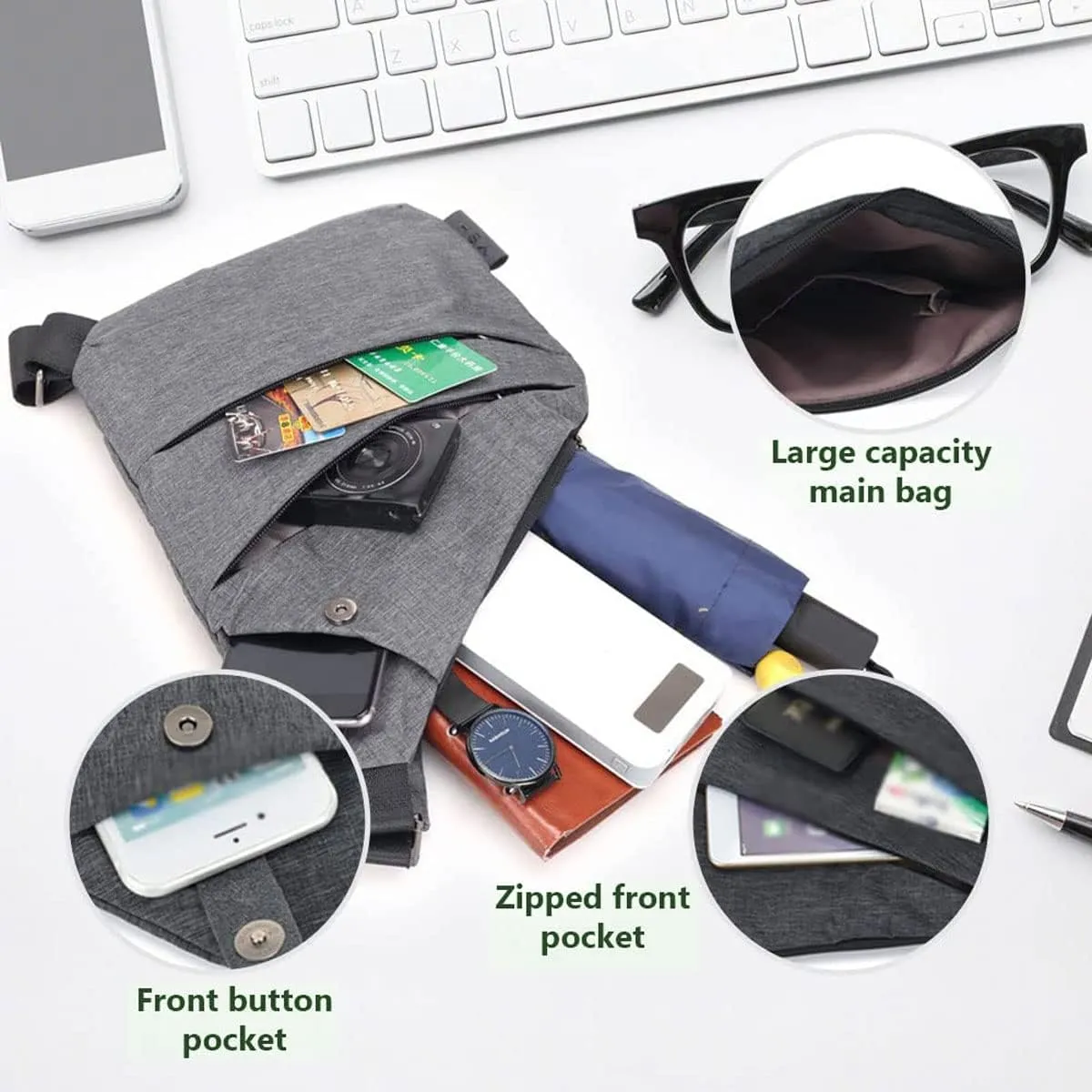 Anti Theft Crossbody Bags for Women, 2025 New Anti-Theft Travel Bag, Shoulder Bag Anti-theft Design for Travel, Sport (Army Green - Right Shoulder)