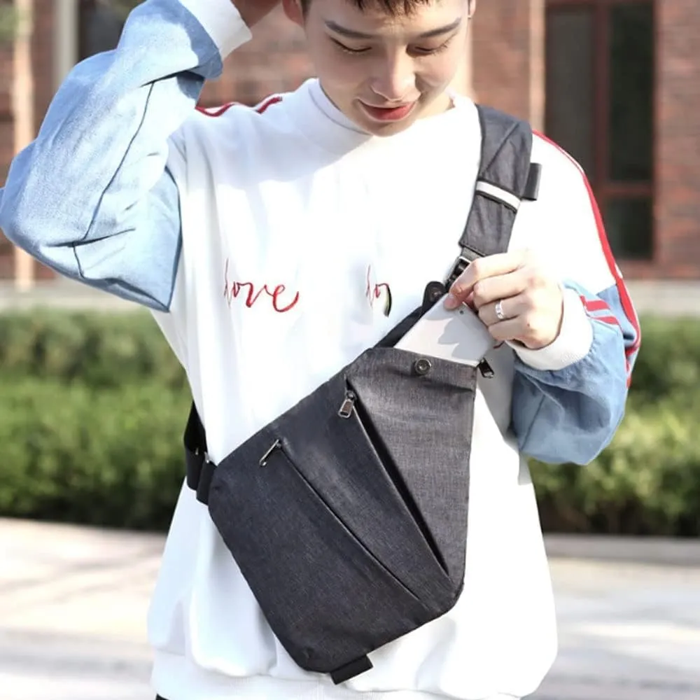 Anti Theft Travel Bag Slim Sling Cross Body Travel Bag for Women Men