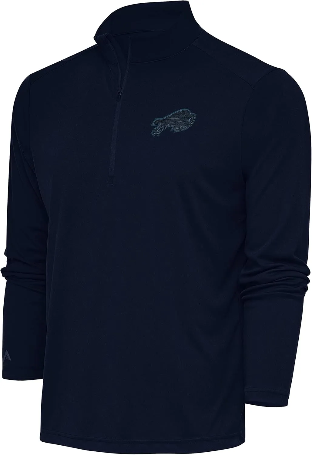 Antigua Men's NFL Tonal Logo Tribute Quarter-Zip Pullover Top