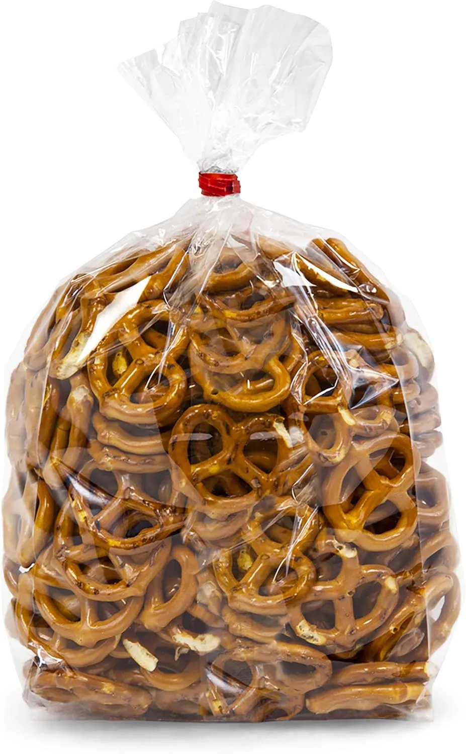 APQ Clear Gusseted Poly Bags, 8 x 4 x 20 Inch. Pack of 100 Gusseted Plastic Bags 1 Mil Thick for Favors with Open Top. Clear Plastic Bags for Packaging Cookies, Popcorn, Candies, Homemade Bread