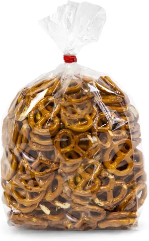 APQ Clear Gusseted Poly Bags, 8 x 4 x 20 Inch. Pack of 100 Gusseted Plastic Bags 1 Mil Thick for Favors with Open Top. Clear Plastic Bags for Packaging Cookies, Popcorn, Candies, Homemade Bread