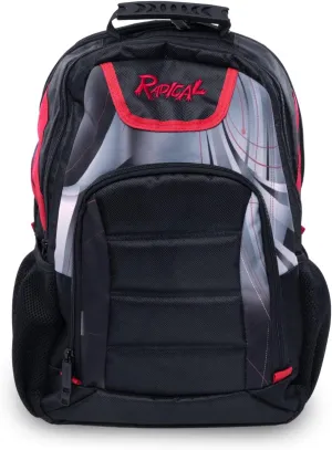 Artist Unknown Radical Dye Sub Bowling Backpack, Black/Red