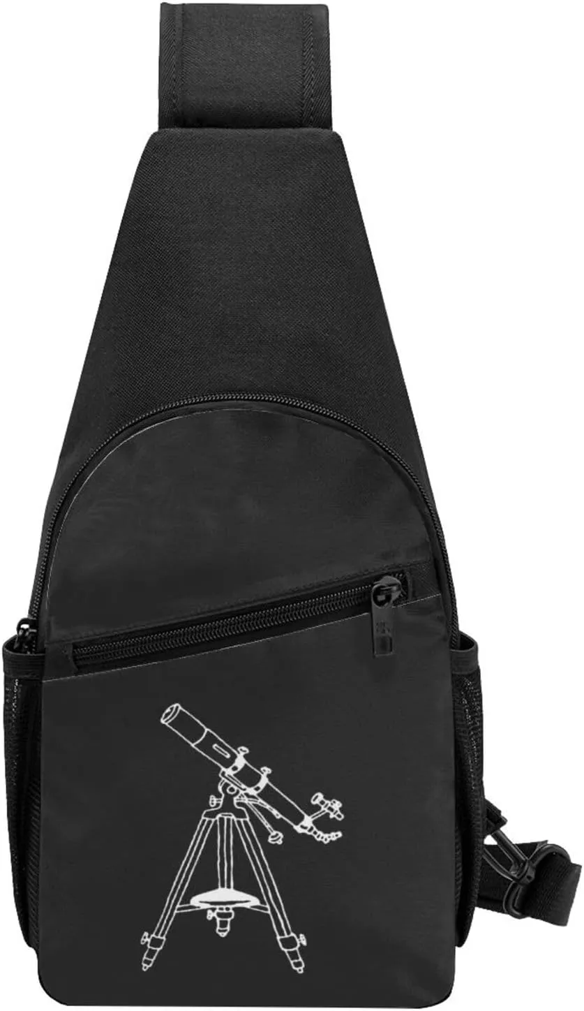 Astronomy Telescope Shoulder Bag Adjustable Leisure Travel Crossbody Shoulder Bag Unisex