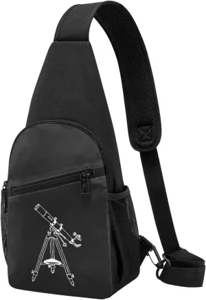 Astronomy Telescope Shoulder Bag Adjustable Leisure Travel Crossbody Shoulder Bag Unisex