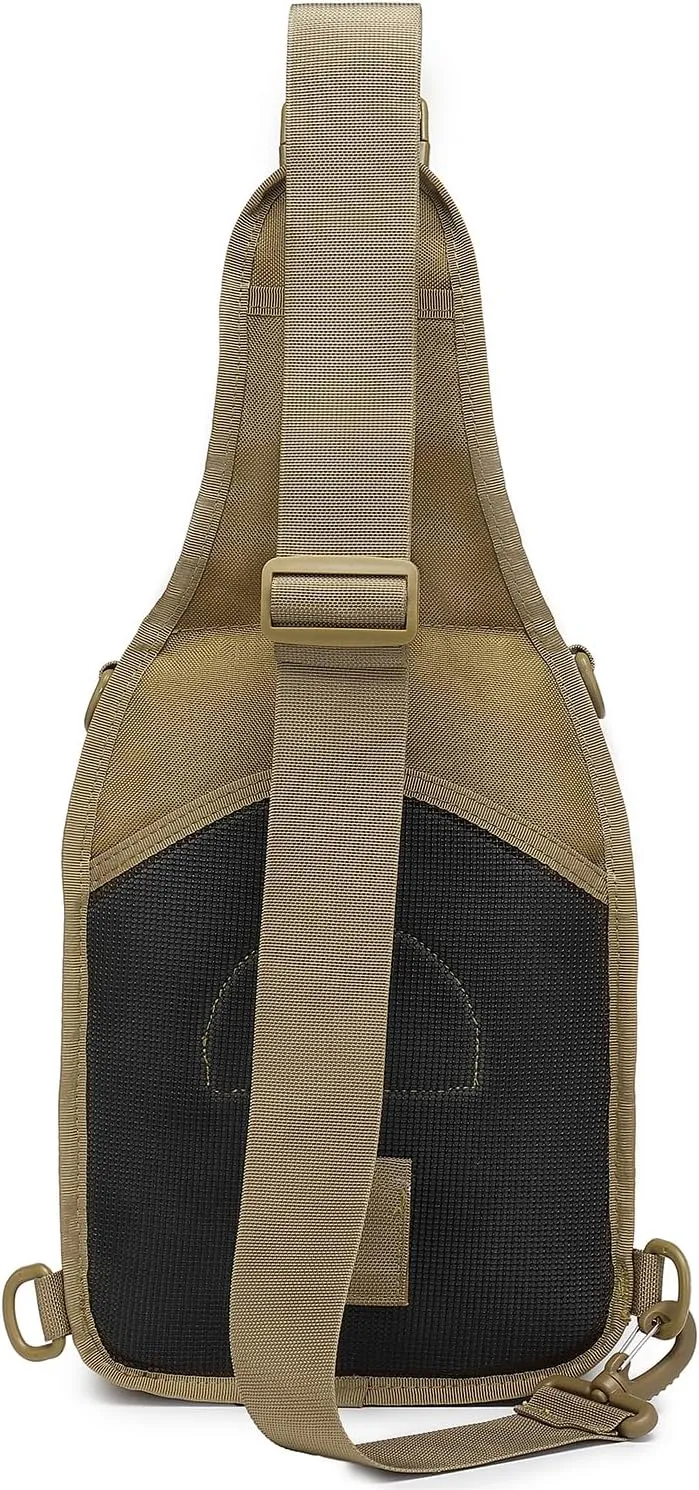 ATBP Tactical Sling Backpack Bag Pack for Men Military One Strap Shoulder Backpack Crossbody Bag With Holster 10 Liters