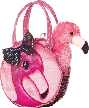 Aurora® Fashionable Fancy Pals™ Fabulous Flamingo Stuffed Animal - On-The-go Companions - Stylish Accessories - Multicolor 7 Inches