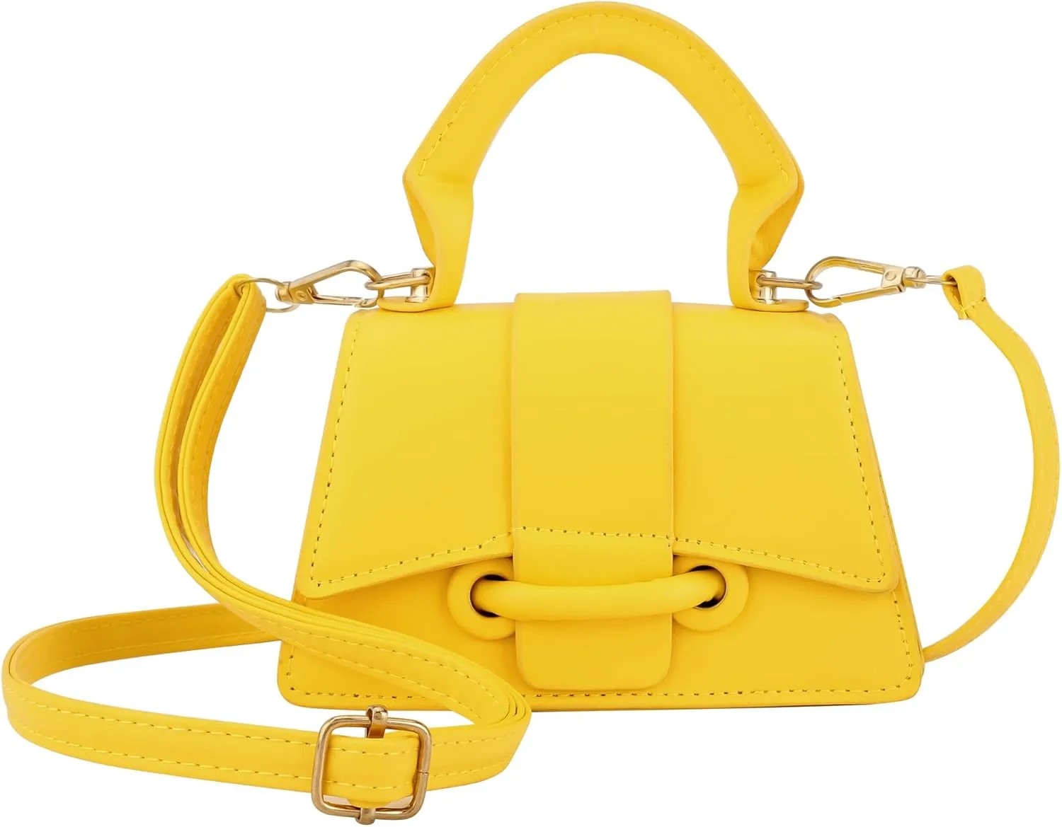 Ayliss Mini Crossbody Handbag Women's Purse Clutch Cute Mini Trendy Bag Top Handle PU Leather Shoulder Bag