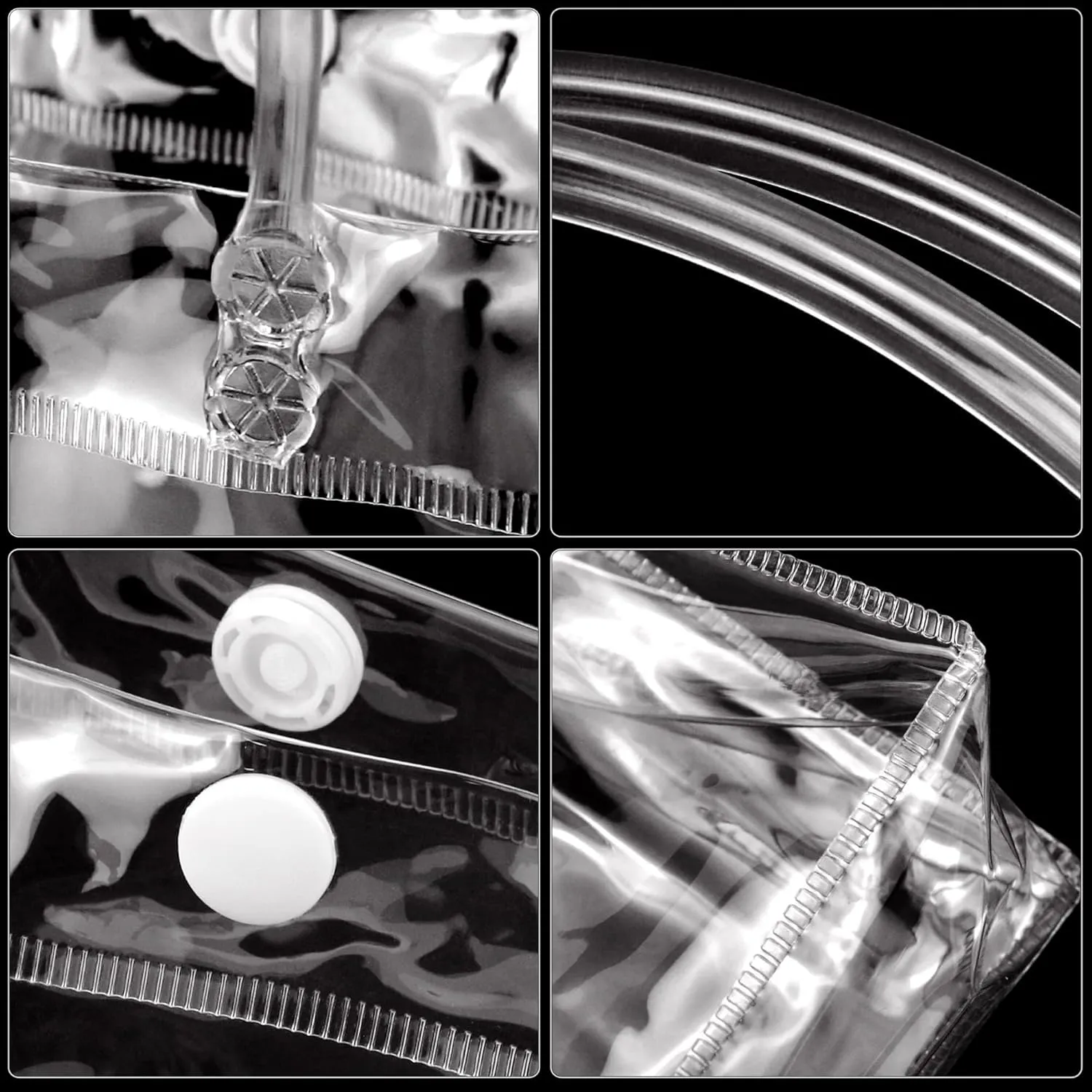 BadenBach 24 PCS Mini Clear Gift Bags with Handle,5.9" x 6.3" x 2.8",Small Transparent Plastic Gift Wrap Bags Bulk Reusable Clear Party Favor Goodie Bag for Boutique Wedding Birthday Mother's Day