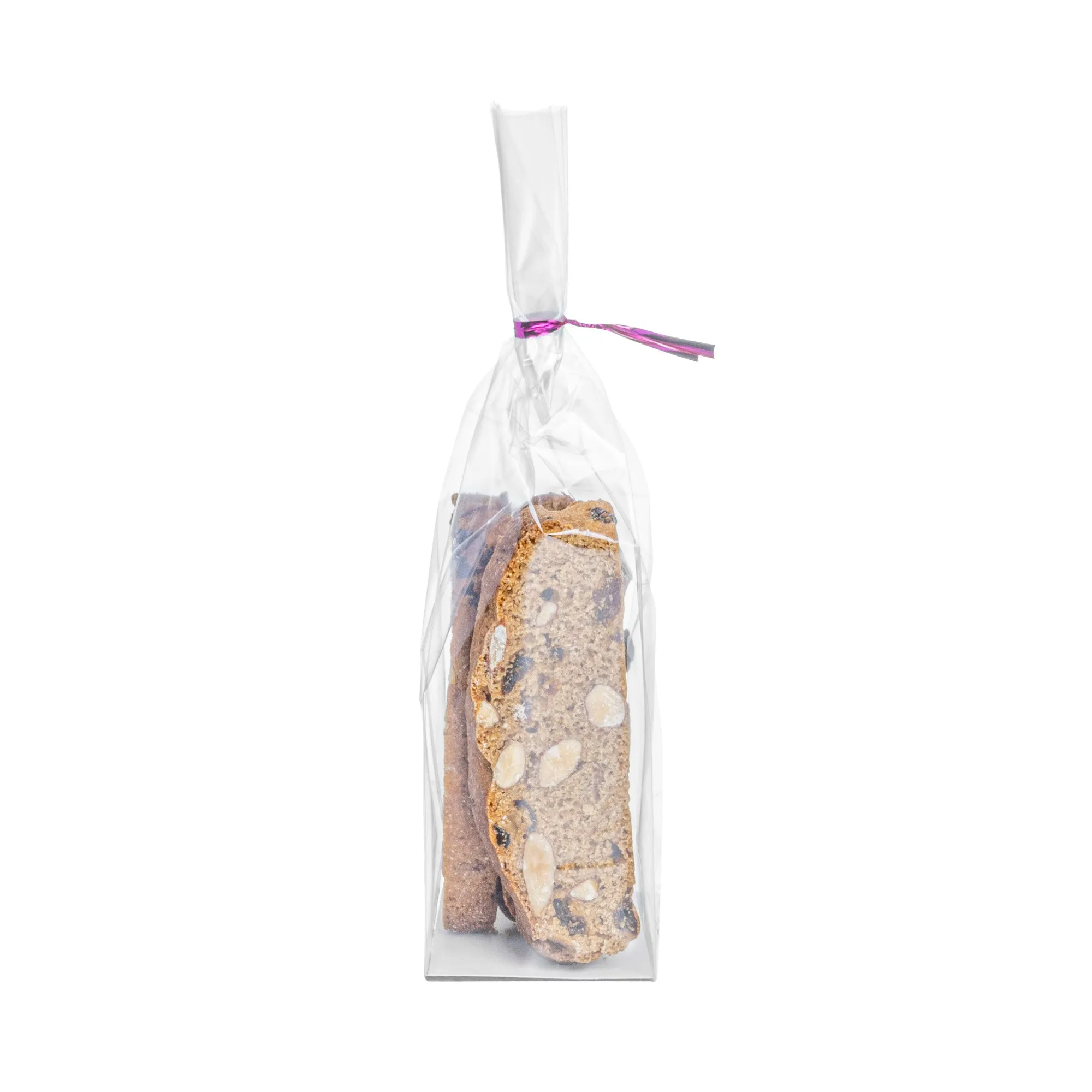 Bag Tek Clear Plastic Gusset Bag - Flat Bottom, Paper Insert, Heat Sealable - 2" x 2" x 8 1/4" - 100 count box