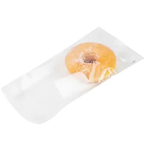 Bag Tek Clear Plastic Lip and Tape Bag - Self Sealing - 6" x 4" - 100 count box