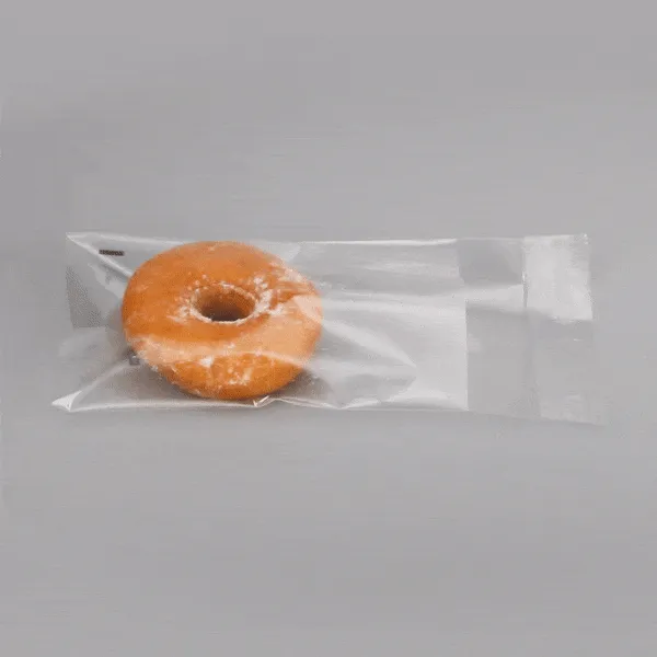 Bag Tek Clear Plastic Lip and Tape Bag - Self Sealing - 6" x 4" - 100 count box