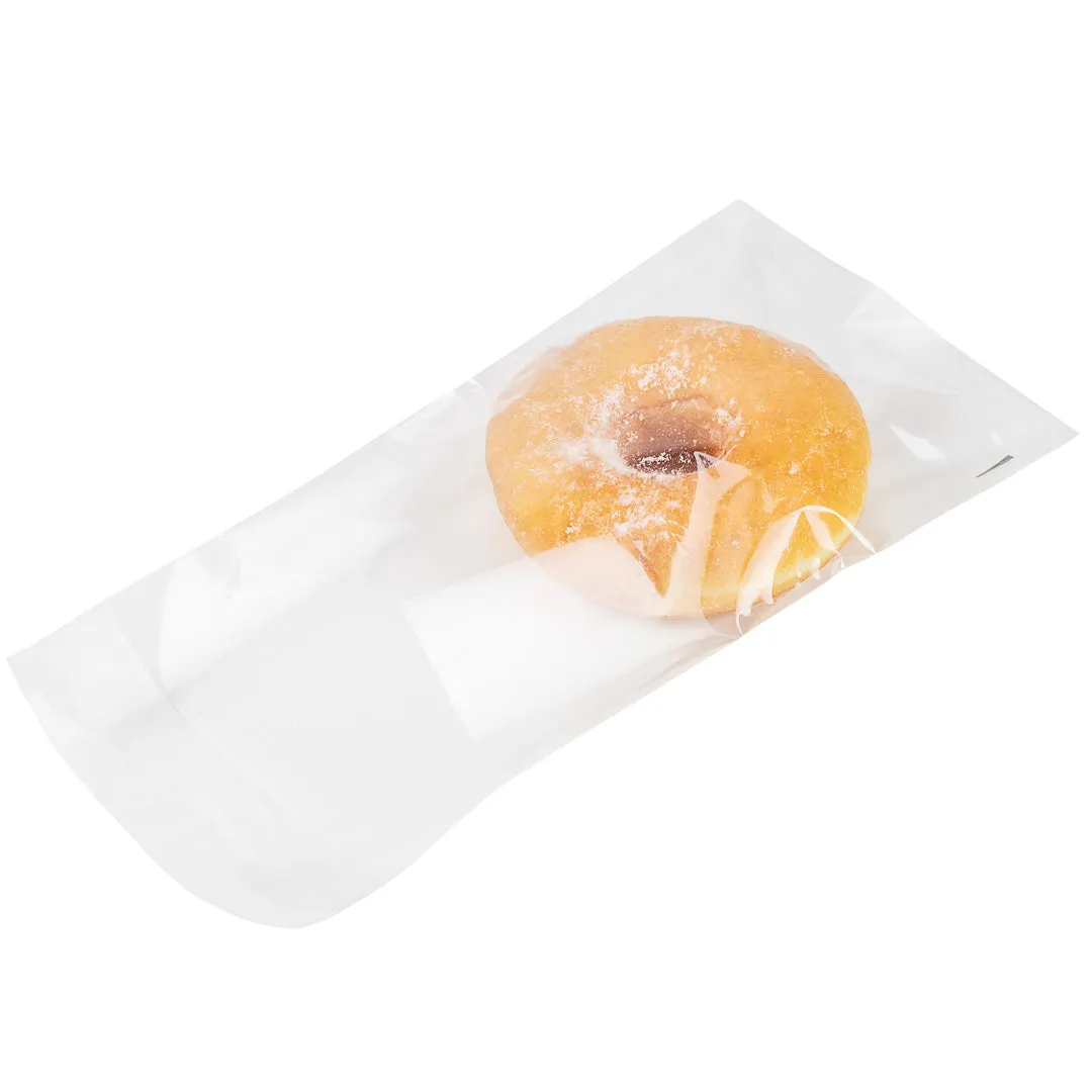 Bag Tek Clear Plastic Lip and Tape Bag - Self Sealing - 6" x 4" - 100 count box