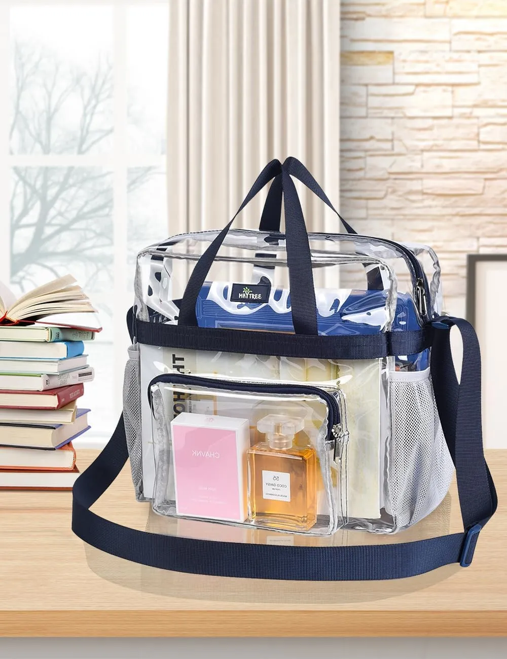 Bagenius Clear Bag Stadium Approved 12×6×12 Clear bag for Stadium Events Sports Concert Festival Work