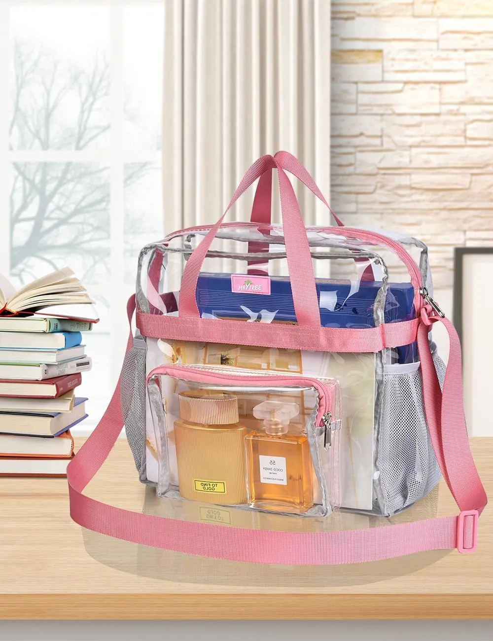 Bagenius Clear Bag Stadium Approved 12×6×12 Clear bag for Stadium Events Sports Concert Festival Work