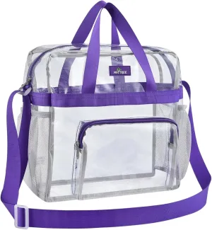 Bagenius Clear Bag Stadium Approved 12×6×12 Clear bag for Stadium Events Sports Concert Festival Work