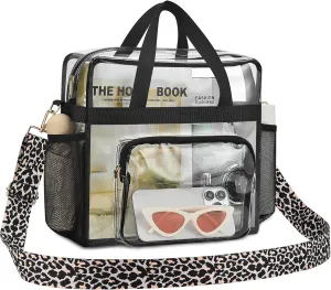 Bagenius Clear Bag Stadium Approved 12×6×12 Clear bag for Stadium Events Sports Concert Festival Work