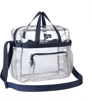 Bagenius Clear Bag Stadium Approved 12×6×12 Clear bag for Stadium Events Sports Concert Festival Work