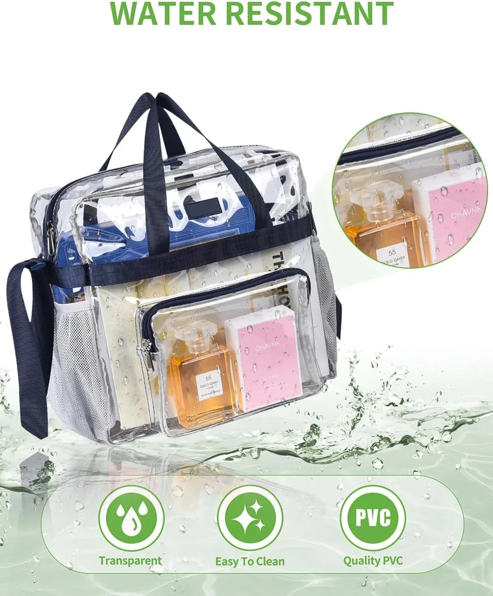 Bagenius Clear Bag Stadium Approved 12×6×12 Clear bag for Stadium Events Sports Concert Festival Work