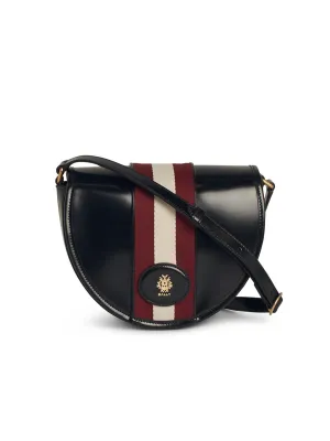 Bally 'Beckett' Black Lear Crossbody Bag
