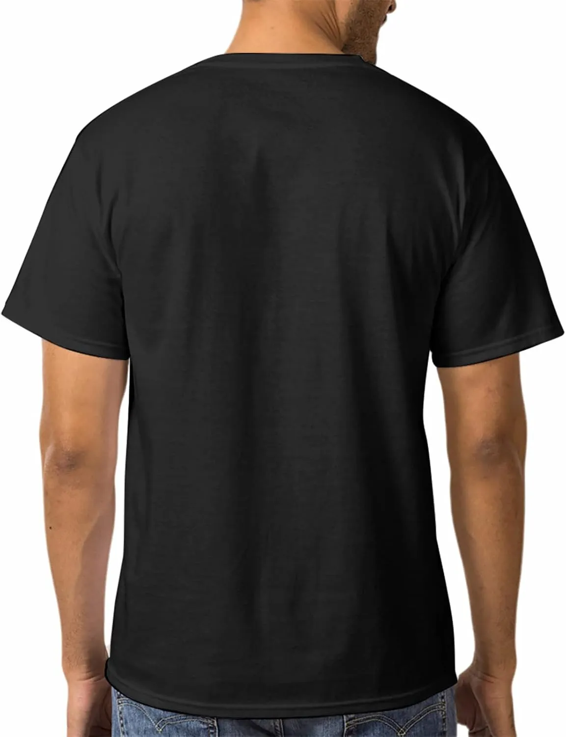 Basic Mens T-Shirts for Golf Training Holiday, Short Sleeve Jersey T-Shirt
