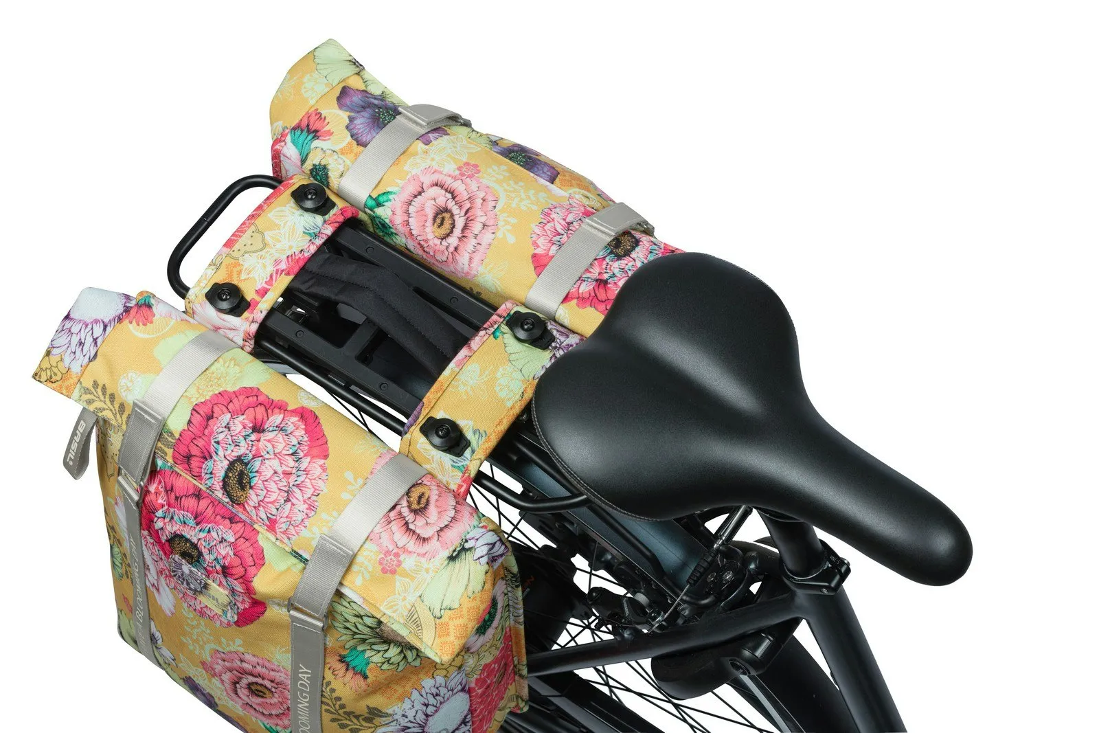 Basil Bloom Field Double Pannier Bag MIK 28-35L Yellow