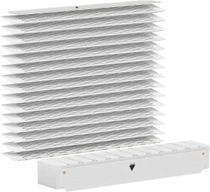 BAYFTFREXM2 FLR06232 Perfect Fit 5‘’ Expandable Air Filter Media Compatible with American Standard and Trane FLR06232 BAYFTFR14M2, BAYFTFR17M2, BAYFTFR21M2, BAYFTFR24M2, 25'' x 5" MERV 13, 2-Pack