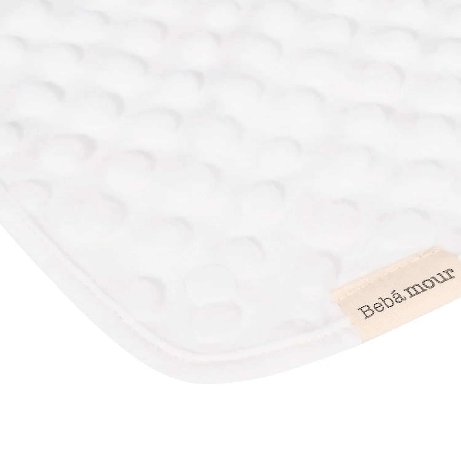 Bebamour Drool and Teething Reversible Cotton Pad for All Carry Positions Baby Carrier White Drool Bib for Boys & Girls(Strawberry)