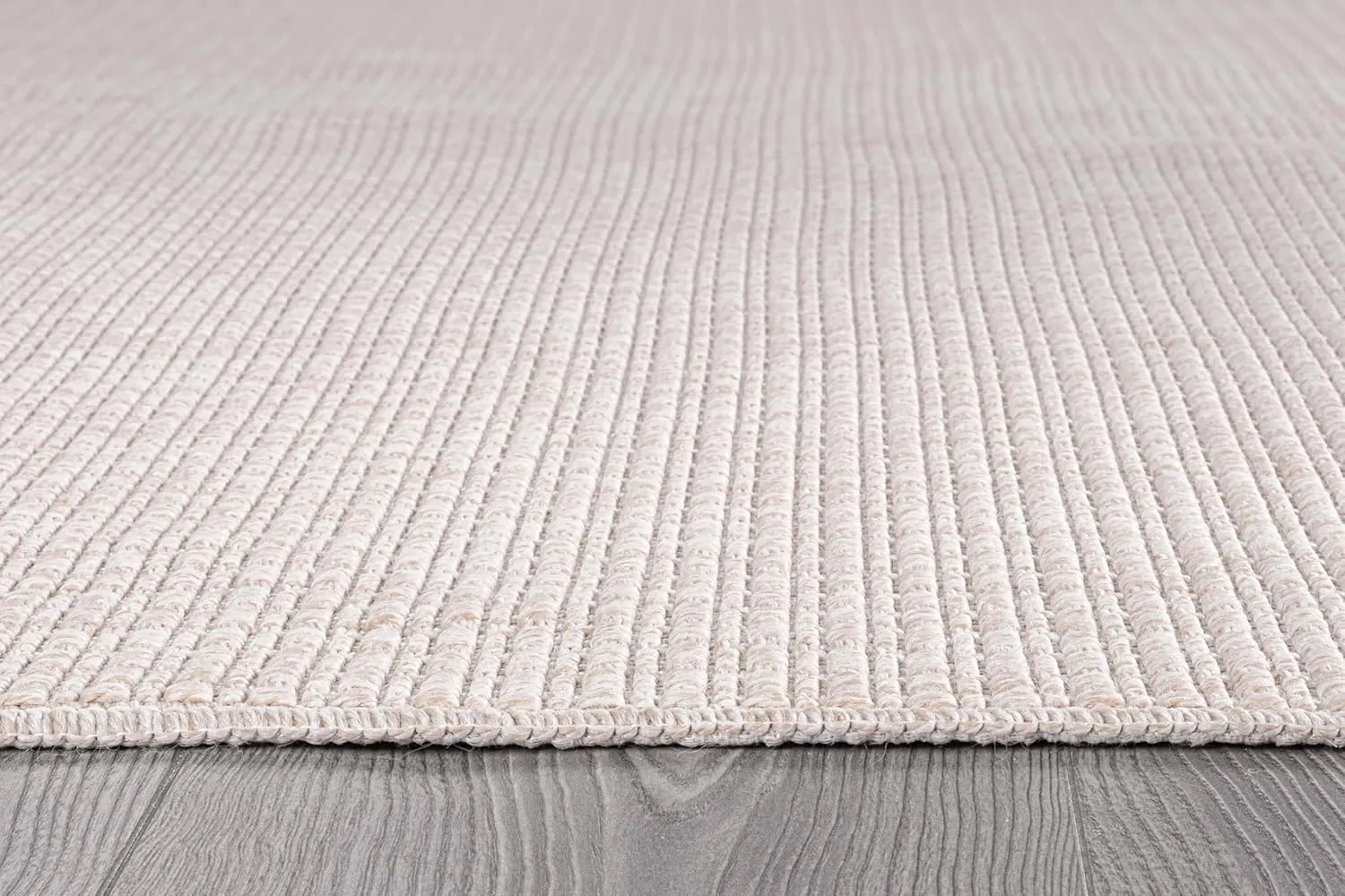 Beverly Rug Easy Jute Off White Rug 5x7 Solid Washable Durable Outdoor Indoor Area Rugs for Living Dining Room Patio Office Stain Resistant Non Shedding Casual Indoor Outside Carpet (5 x 7 Off-White)