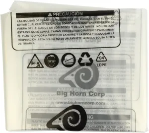 Big Horn 11781 Disposable Clear Plastic Dust Bags for Delta, Jet and Other 20-Inch Units, 5-Pack
