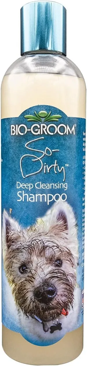 Bio-Groom So-Dirty Dog Shampoo – Quick Rinse Pet Shampoo, Dog Bathing Supplies, Puppy Wash, Dog Grooming Supplies, Cruelty-Free, Made in USA, Shampoo for Smelly Dogs – 12 fl oz 1-Pack