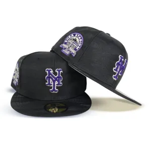 Black Camo Glow In The Dark New York Mets Gray Bottom Shea Stadium Side Patch New Era 59Fifty Fitted