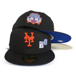 Black New York Mets Royal Bottom "Dice Collection" Shea Stadium Final Season Patch New Era 59Fifty Fitted