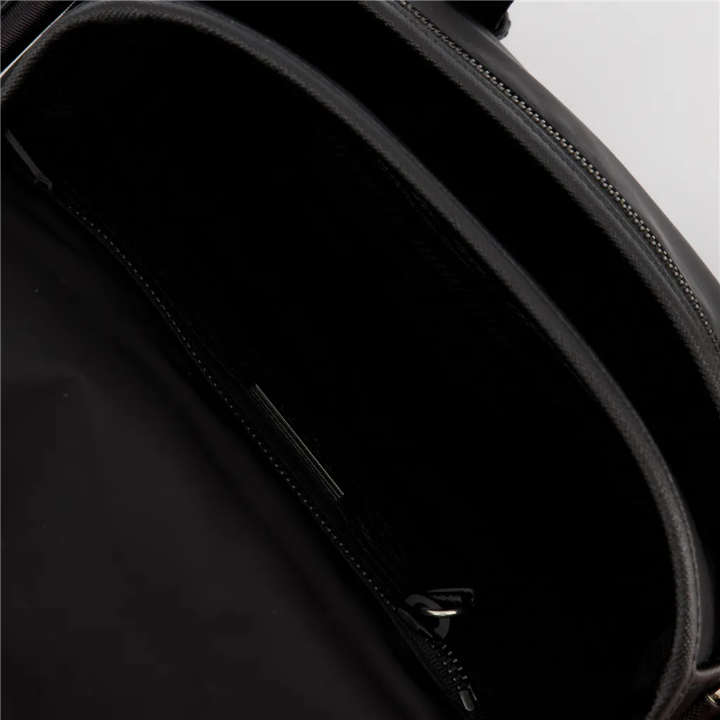 Black Re-Nylon Crossbody Bag